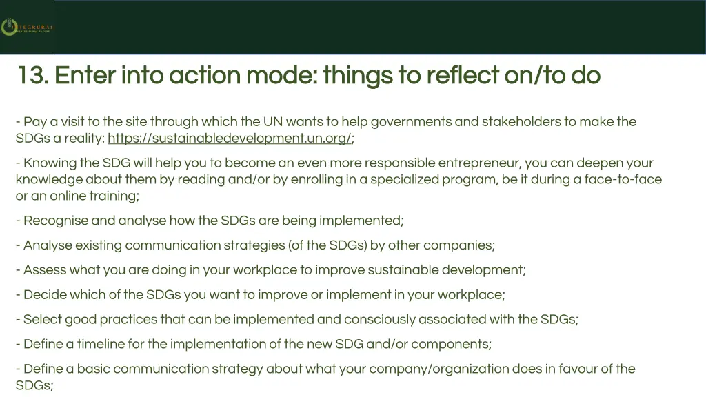13 enter into action mode things to reflect