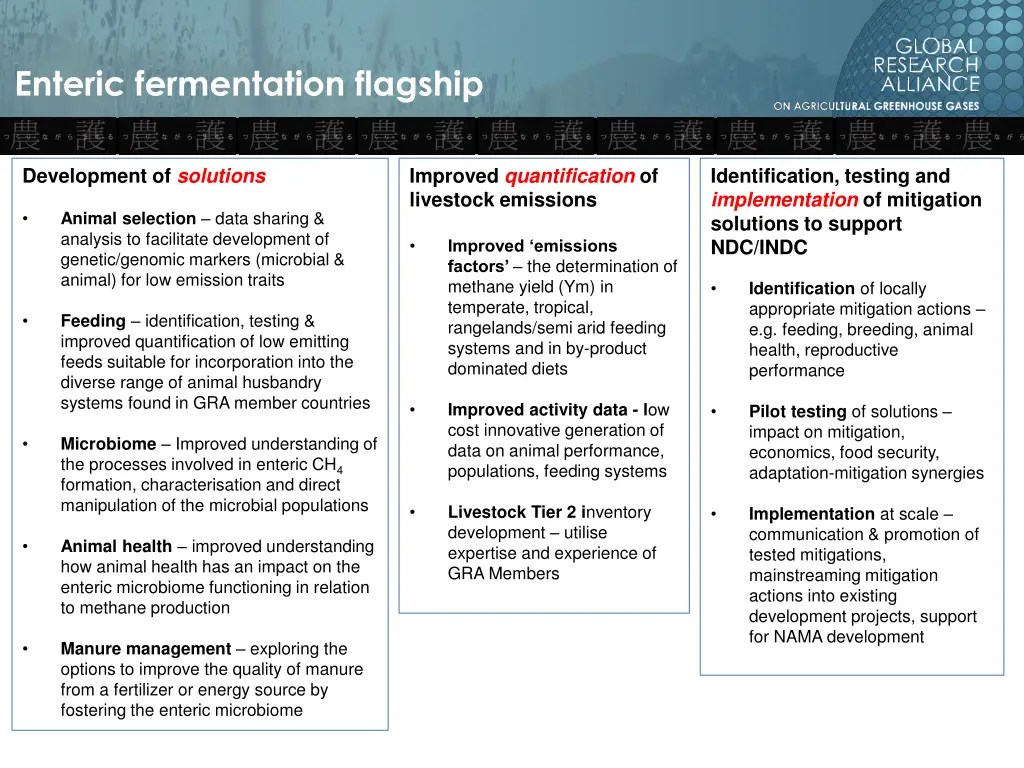 enteric fermentation flagship