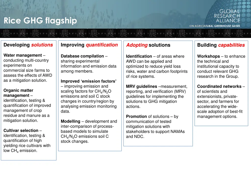 rice ghg flagship