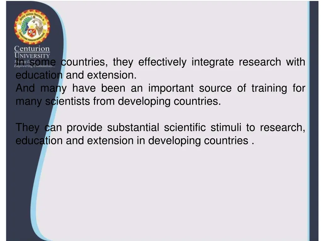 in some countries they effectively integrate 1