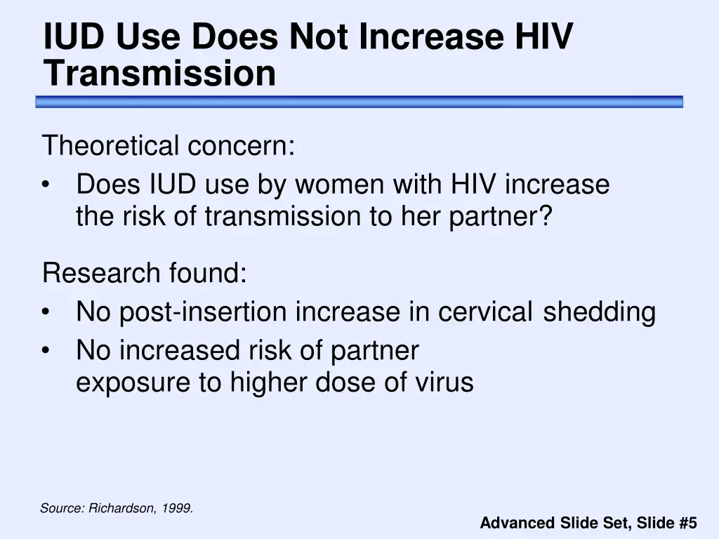 iud use does not increase hiv transmission
