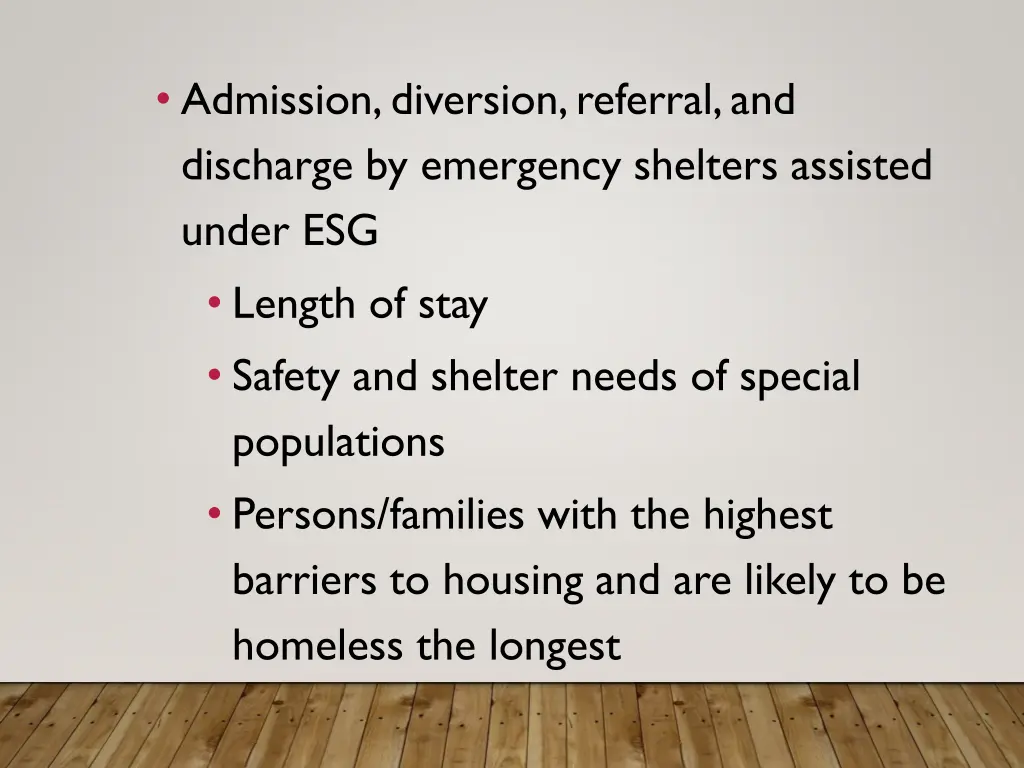 admission diversion referral and discharge