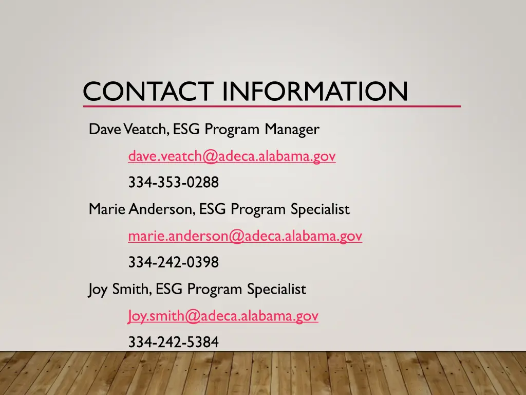 contact information 1