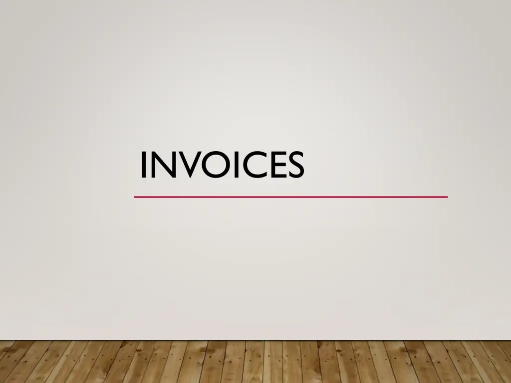 invoices