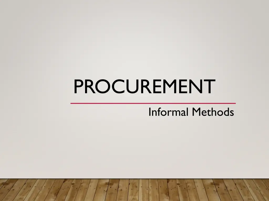 procurement