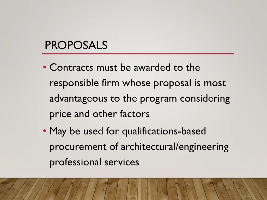 proposals 1