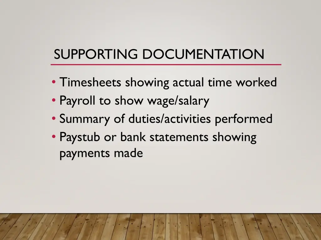 supporting documentation 2
