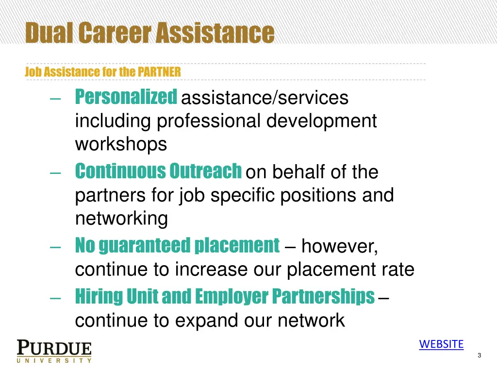 dual career assistance
