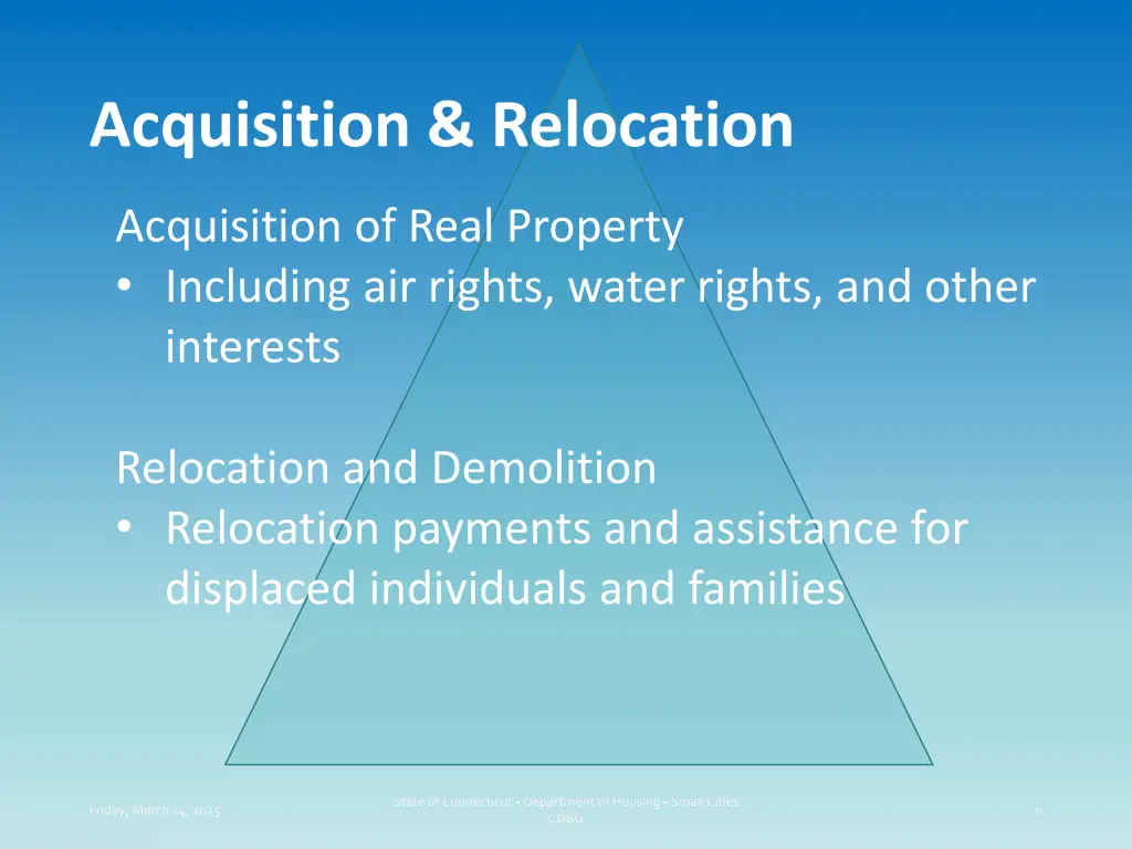 acquisition relocation