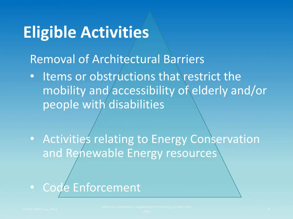 eligible activities 1
