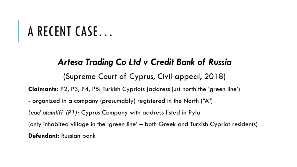 a recent case