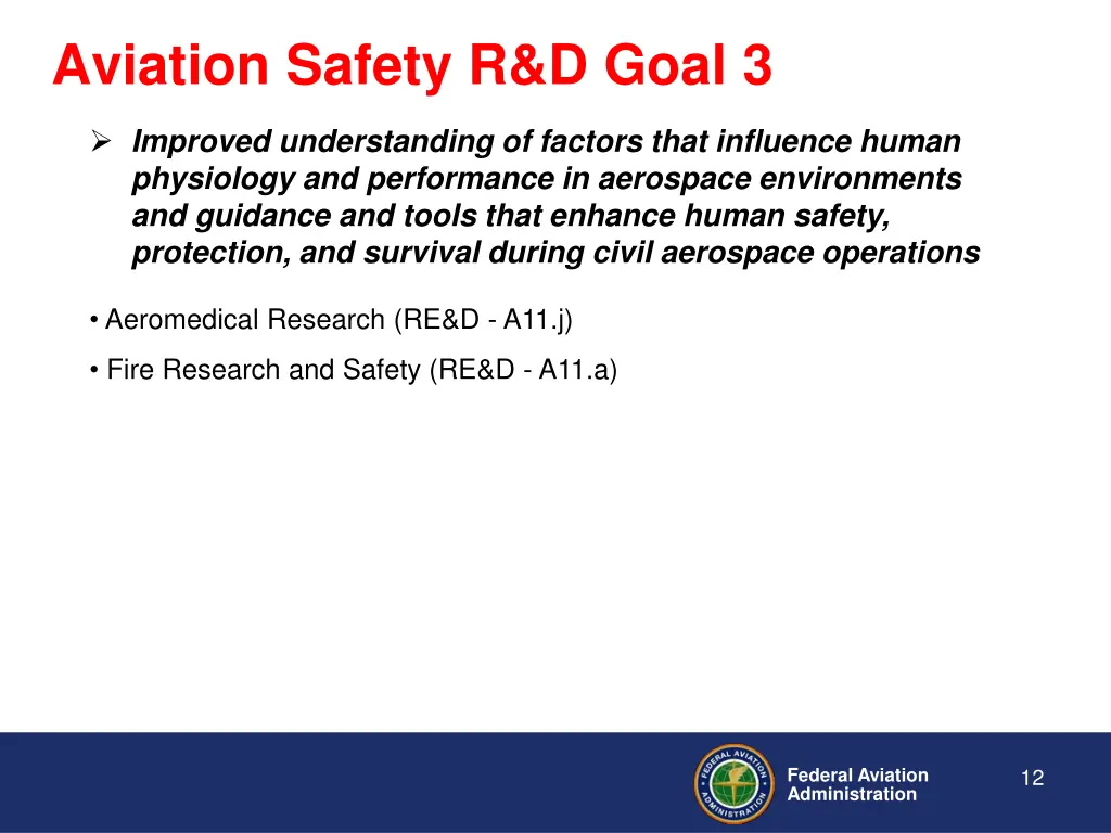 aviation safety r d goal 3