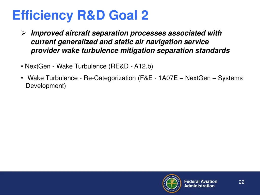 efficiency r d goal 2