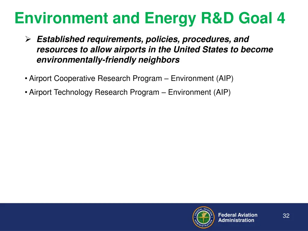 environment and energy r d goal 4