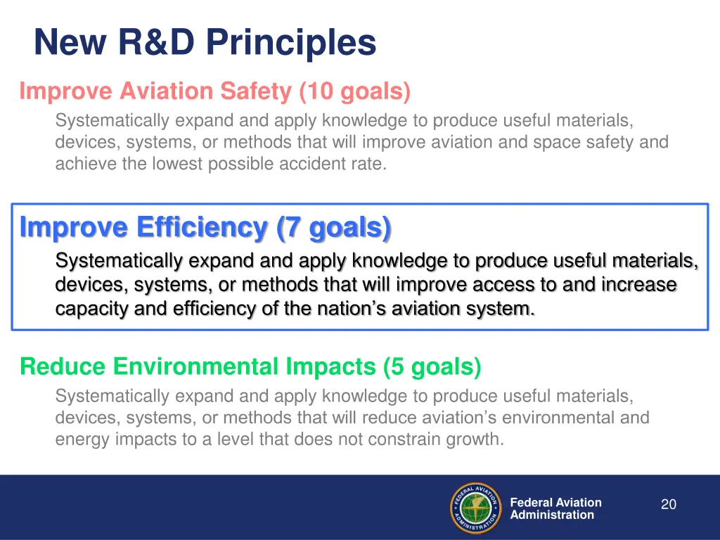 new r d principles