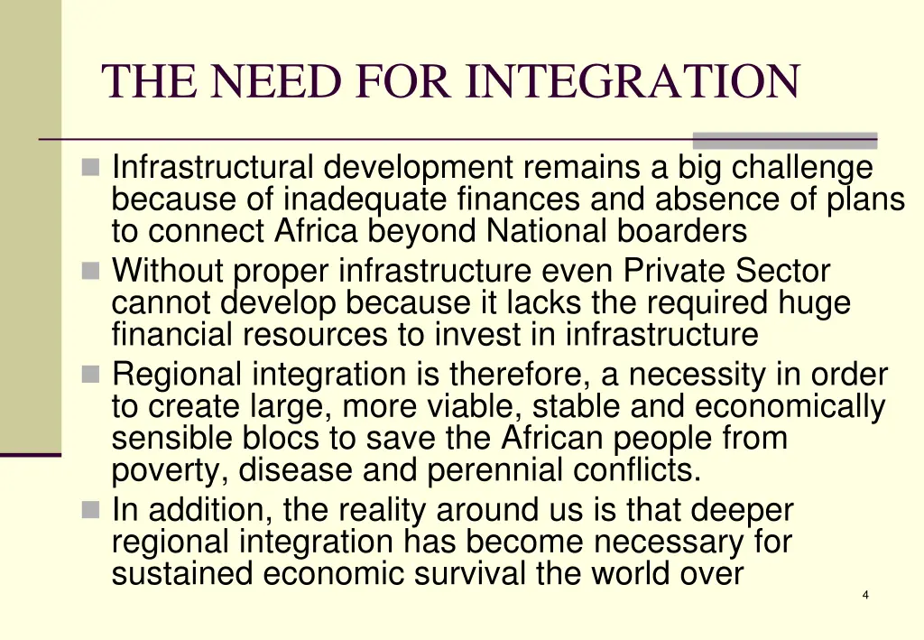 the need for integration 1