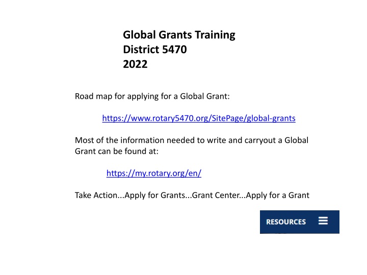 global grants training district 5470 2022