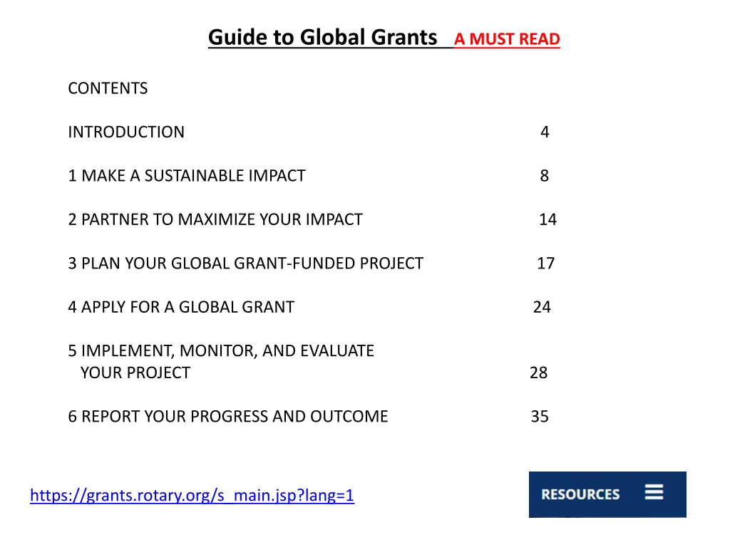 guide to global grants a must read