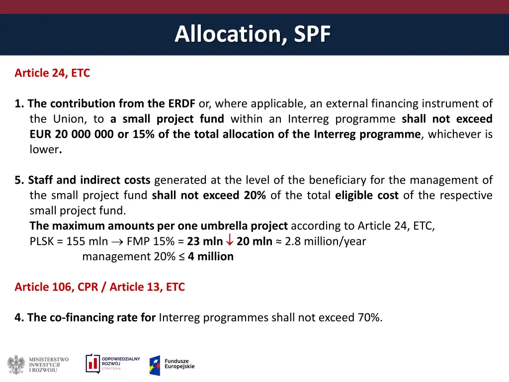 allocation spf