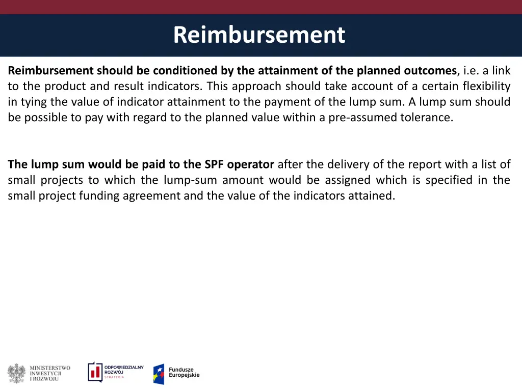 reimbursement