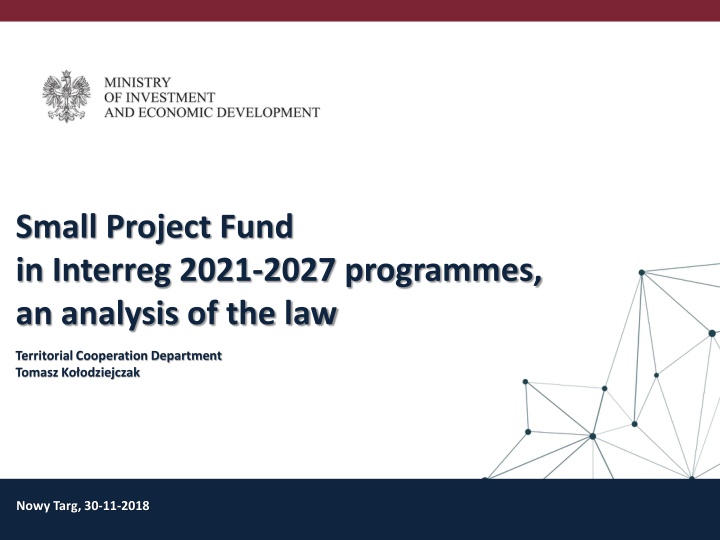 small project fund in interreg 2021 2027