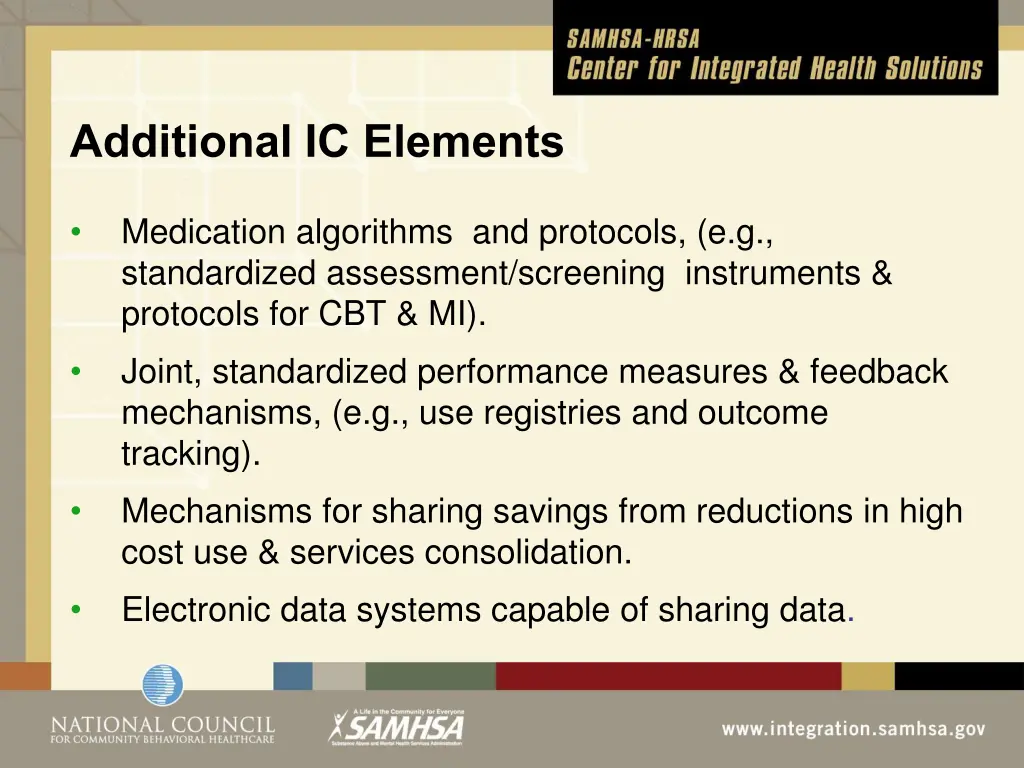 additional ic elements