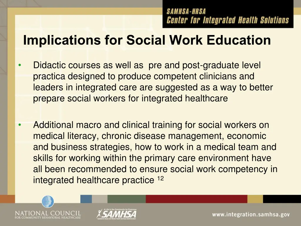 implications for social work education