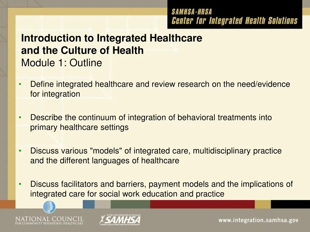 introduction to integrated healthcare