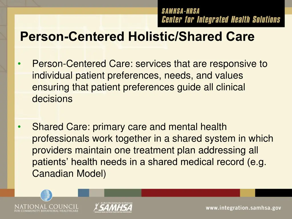 person centered holistic shared care