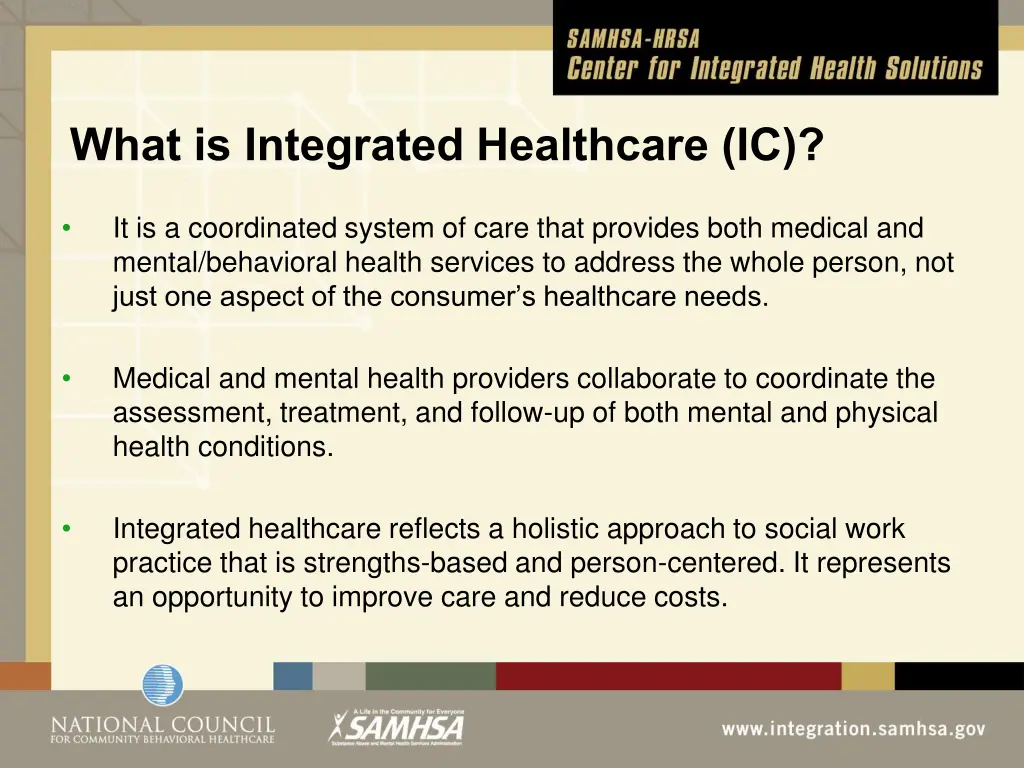 what is integrated healthcare ic