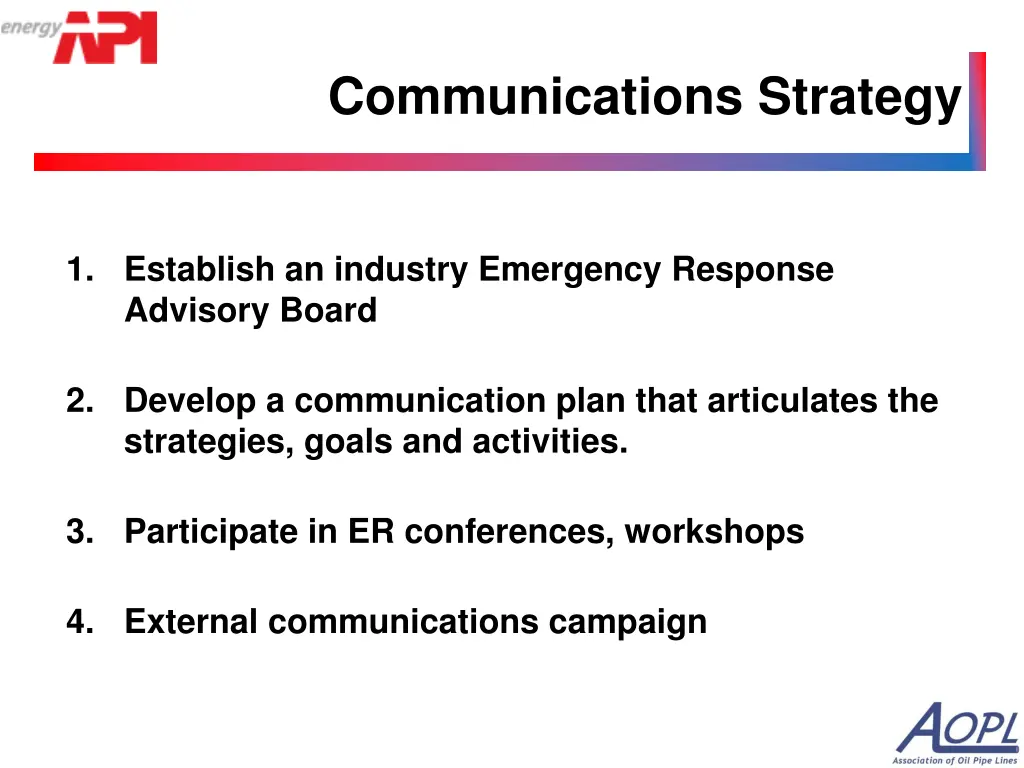 communications strategy