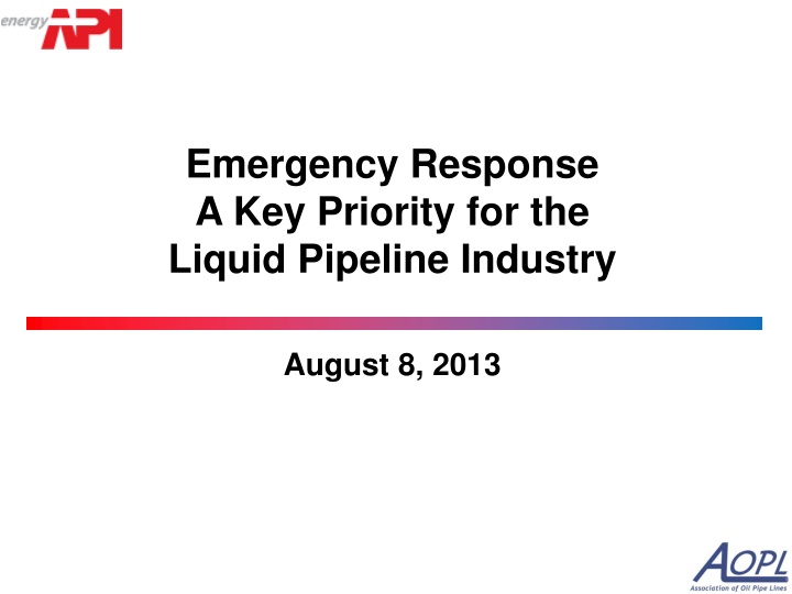 emergency response a key priority for the liquid