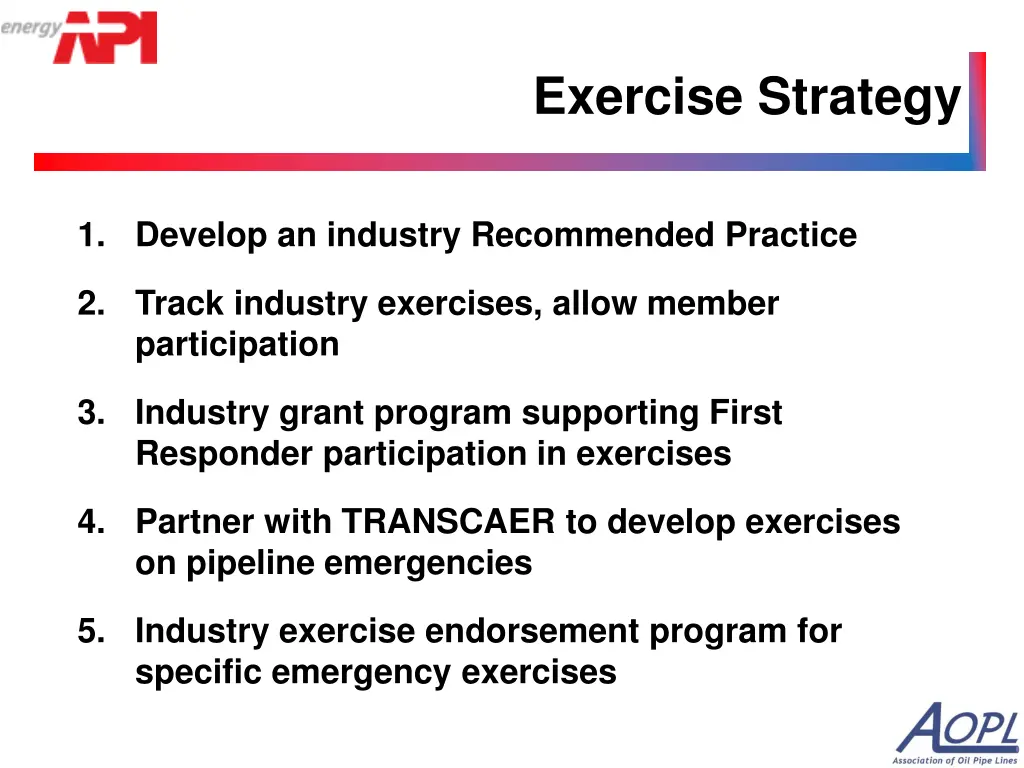 exercise strategy