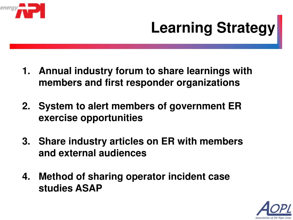 learning strategy