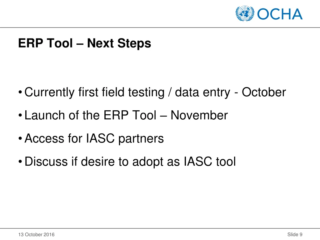 erp tool next steps
