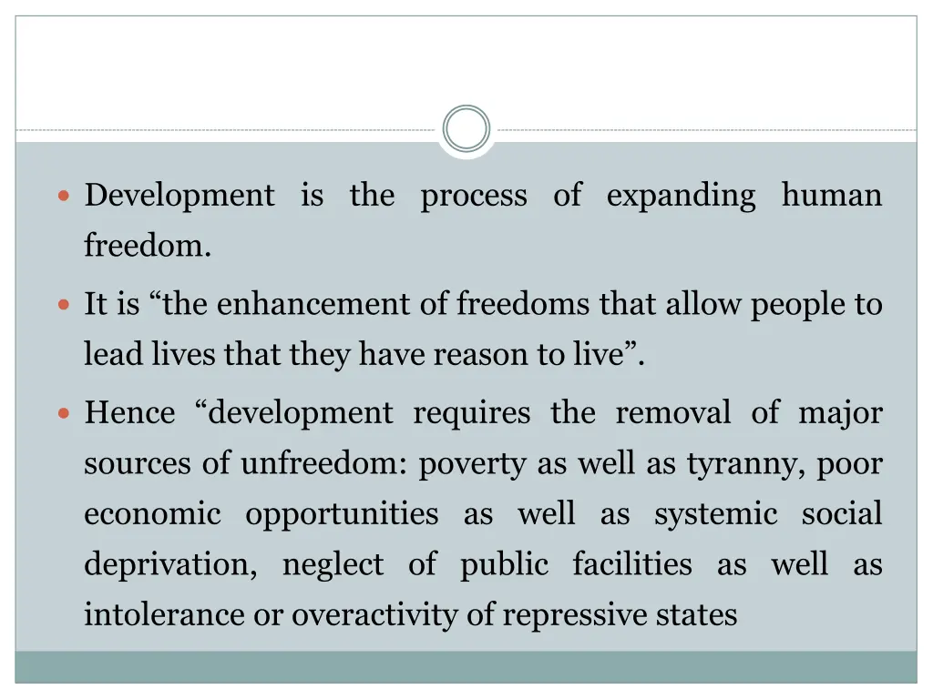development is the process of expanding human