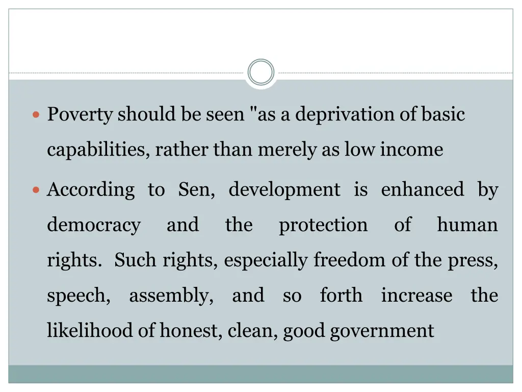 poverty should be seen as a deprivation of basic