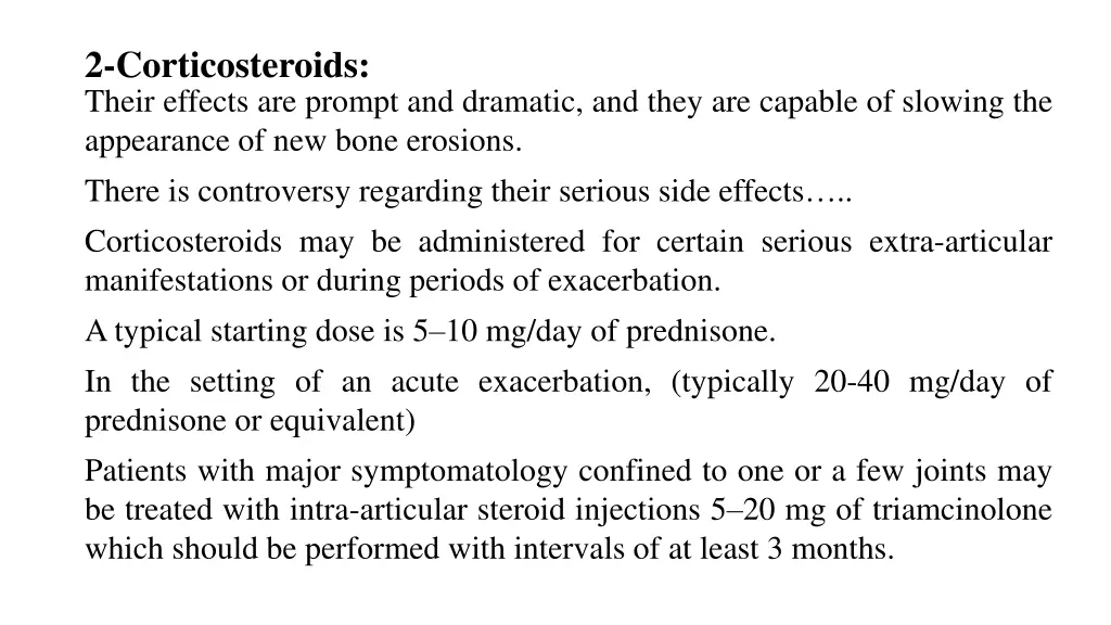 2 corticosteroids their effects are prompt