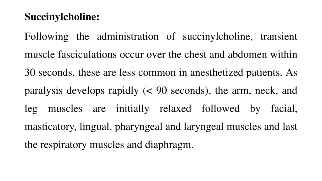 succinylcholine