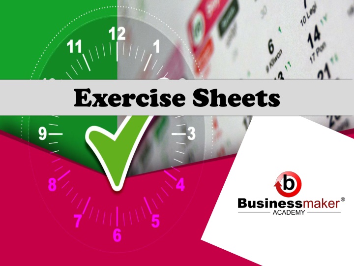 exercise sheets