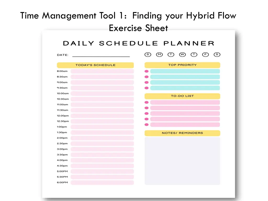 time management tool 1 finding your hybrid flow 2
