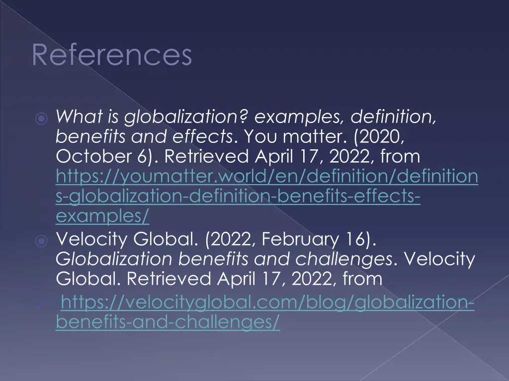 references