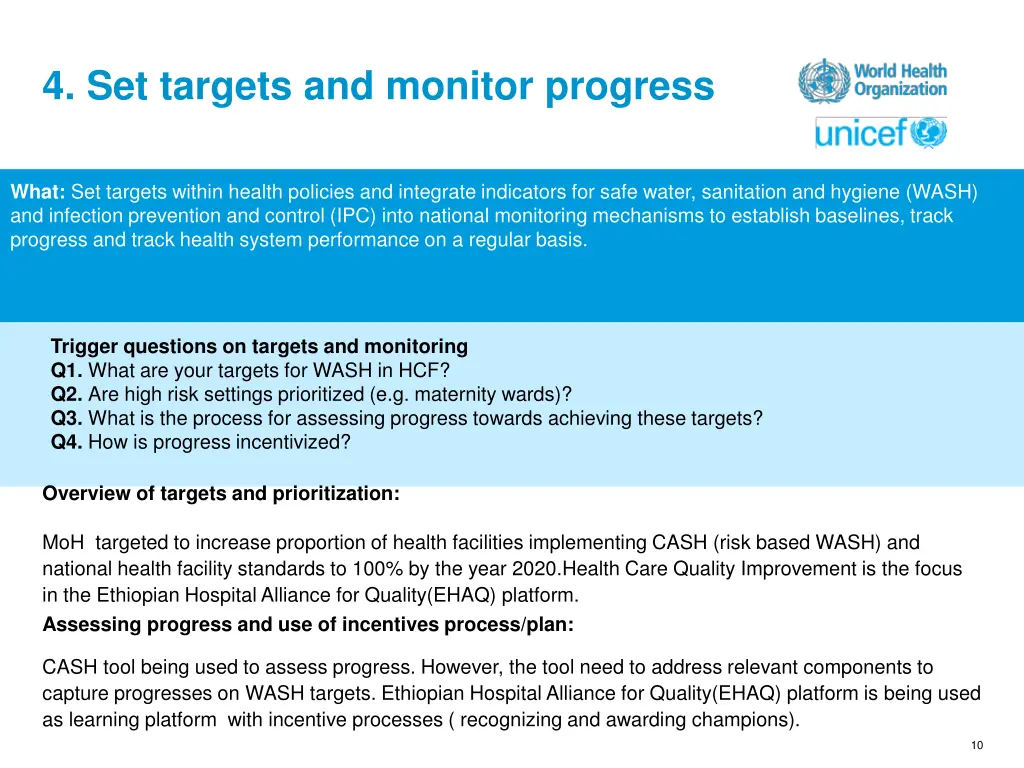 4 set targets and monitor progress