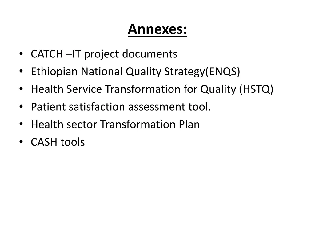 annexes