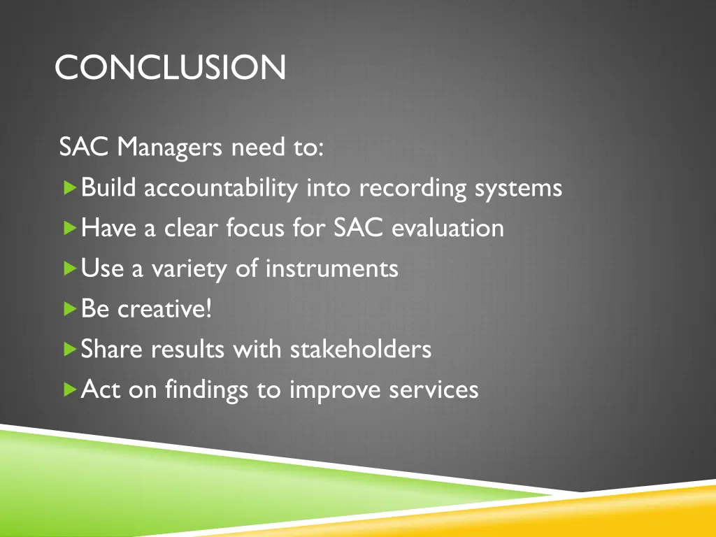 conclusion