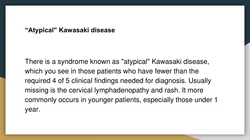 atypical kawasaki disease