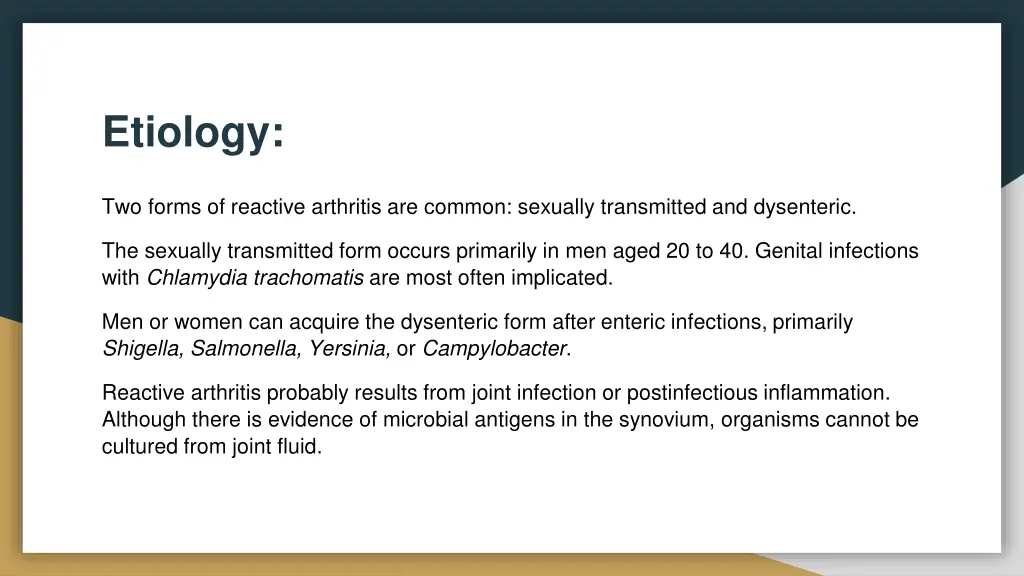 etiology