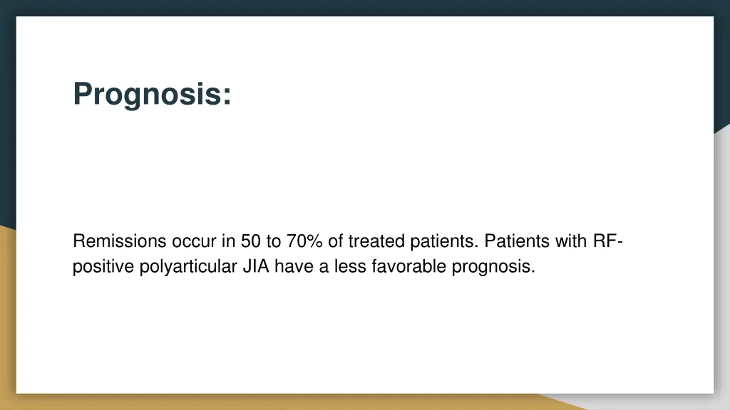 prognosis