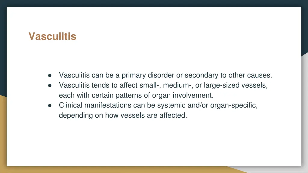vasculitis