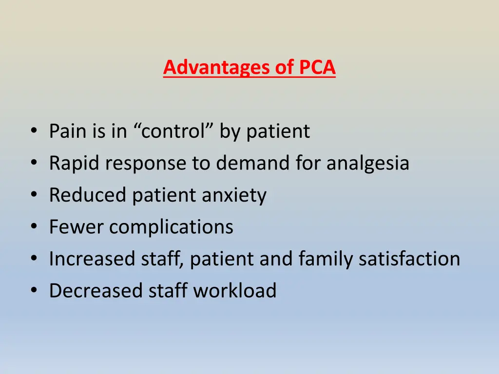 advantages of pca